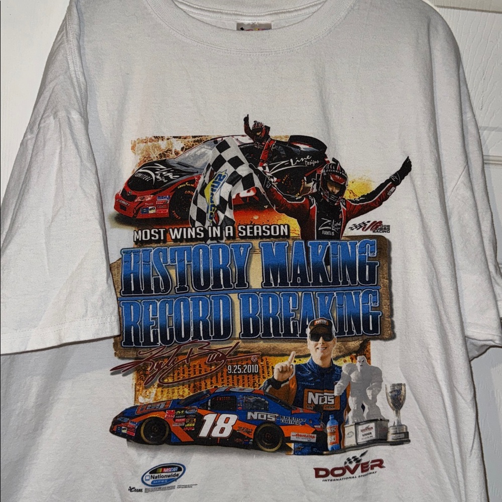 Nascar 2010 White History Making Racing Tee